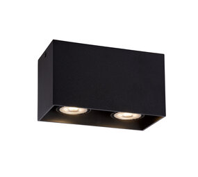 Lucide BODI - Plafondspot - 2xGU10 - Zwart Lucide BODI - Plafondspot - 2xGU10 - Zwart