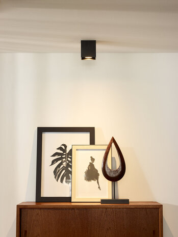 Lucide BODI - Plafondspot - 1xGU10 - Zwart Lucide BODI - Plafondspot - 1xGU10 - Zwart