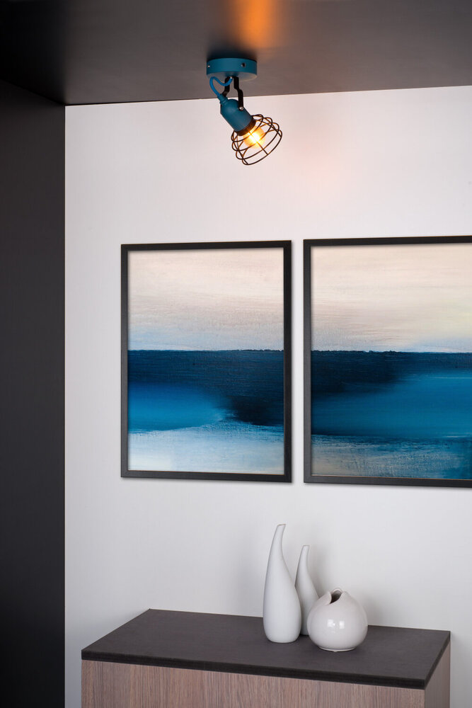 Lucide POLA - Plafondspot Kinderkamer - 1xE27 - Blauw Lucide POLA - Plafondspot Kinderkamer - 1xE27 - Blauw