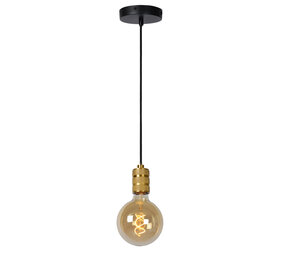 Lucide JOVA - Hanglamp - Ø 12 cm - 1xE27 - Mat Goud / Messing Lucide JOVA - Hanglamp - Ø 12 cm - 1xE27 - Mat Goud / Messing