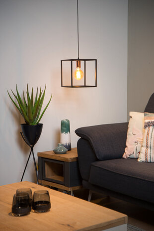 Lucide ARTHUR - Hanglamp - 1xE27 - Zwart Lucide ARTHUR - Hanglamp - 1xE27 - Zwart