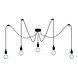 Lucide FIX - Hanglamp - 5xE27 - Geschikt voor vide en hoge plafonds - Zwart