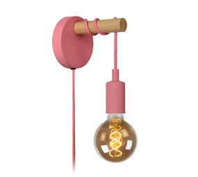 Lucide POLA - Wandlamp Kinderkamer - Ø 12 cm - 1xE27 - Roze