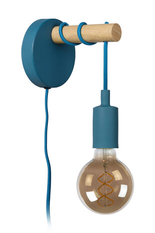 Lucide POLA - Wandlamp Kinderkamer - 1xE27 - Blauw Lucide POLA - Wandlamp Kinderkamer - 1xE27 - Blauw