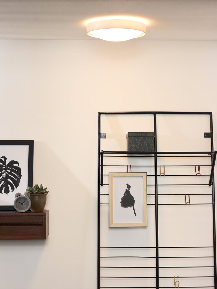 Lucide LEX - Plafonnière - Ø 33 cm - 2xE27 - Wit