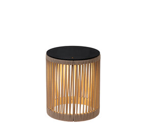 Lucide PINGI - Oplaadbare Vloerlamp Binnen/Buiten - Accu/Batterij - Ø 33,5 cm - LED 3 StepDim - 1x3W 3000K - IP44 - Taupe Lucide PINGI - Oplaadbare Vloerlamp Binnen/Buiten - Accu/Batterij - Ø 33,5 cm - LED 3 StepDim - 1x3W 3000K - IP44 - Taupe
