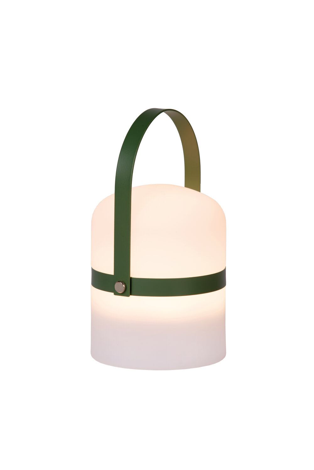 Lucide LITTLE JOE - Oplaadbare Tafellamp Binnen/Buiten - Accu/Batterij - Ø 10 cm - LED Dimb. - 1x0,3W 3000K - IP44 - Groen