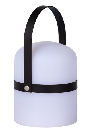 Lucide LITTLE JOE - Oplaadbare Tafellamp Binnen/Buiten - Accu/Batterij - Ø 10 cm - LED Dimb. - 1x0,3W 3000K - IP44 - Zwart Lucide LITTLE JOE - Oplaadbare Tafellamp Binnen/Buiten - Accu/Batterij - Ø 10 cm - LED Dimb. - 1x0,3W 3000K - IP44 - Zwart