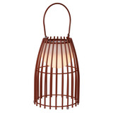 Lucide FJARA - Oplaadbare Tafellamp Binnen/Buiten - Accu/Batterij - Ø 17,5 cm - LED 3 StepDim - 1x0,3W 3000K - IP44 - Roest bruin Lucide FJARA - Oplaadbare Tafellamp Binnen/Buiten - Accu/Batterij - Ø 17,5 cm - LED 3 StepDim - 1x0,3W 3000K - IP44 - Roest bruin