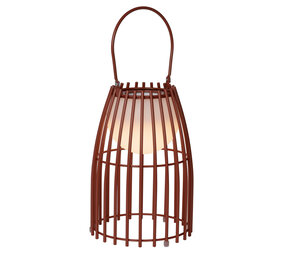 Lucide FJARA - Oplaadbare Tafellamp Binnen/Buiten - Accu/Batterij - Ø 17,5 cm - LED 3 StepDim - 1x0,3W 3000K - IP44 - Roest bruin Lucide FJARA - Oplaadbare Tafellamp Binnen/Buiten - Accu/Batterij - Ø 17,5 cm - LED 3 StepDim - 1x0,3W 3000K - IP44 - Roest bruin