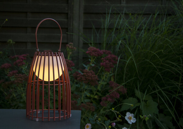 Lucide FJARA - Oplaadbare Tafellamp Binnen/Buiten - Accu/Batterij - Ø 17,5 cm - LED 3 StepDim - 1x0,3W 3000K - IP44 - Roest bruin Lucide FJARA - Oplaadbare Tafellamp Binnen/Buiten - Accu/Batterij - Ø 17,5 cm - LED 3 StepDim - 1x0,3W 3000K - IP44 - Roest bruin