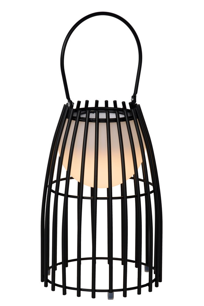 Lucide FJARA - Oplaadbare Tafellamp Binnen/Buiten - Accu/Batterij - Ø 17,5 cm - LED Dim to warm - 1x0,3W 3000K - IP44 - Zwart Lucide FJARA - Oplaadbare Tafellamp Binnen/Buiten - Accu/Batterij - Ø 17,5 cm - LED Dim to warm - 1x0,3W 3000K - IP44 - Zwart
