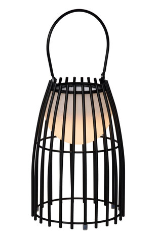 Lucide FJARA - Oplaadbare Tafellamp Binnen/Buiten - Accu/Batterij - Ø 17,5 cm - LED Dim to warm - 1x0,3W 3000K - IP44 - Zwart Lucide FJARA - Oplaadbare Tafellamp Binnen/Buiten - Accu/Batterij - Ø 17,5 cm - LED Dim to warm - 1x0,3W 3000K - IP44 - Zwart