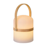 Lucide JOE - Oplaadbare Tafellamp Binnen/Buiten - Accu/Batterij - Ø 14,5 cm - LED Dimb. - 1x3W 3000K - IP44 - Wit Lucide JOE - Oplaadbare Tafellamp Binnen/Buiten - Accu/Batterij - Ø 14,5 cm - LED Dimb. - 1x3W 3000K - IP44 - Wit