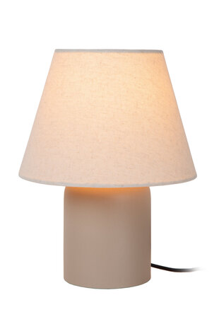 Lucide MACIA - Tafellamp - 1xE14 - Beige Lucide MACIA - Tafellamp - 1xE14 - Beige