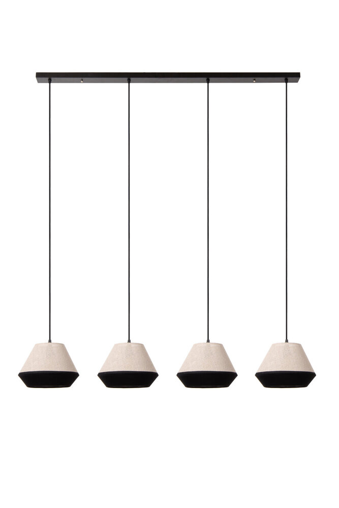 Lucide KALA - Hanglamp - 4xE14 - Taupe Lucide KALA - Hanglamp - 4xE14 - Taupe