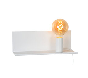 Lucide SEBO - Bedlamp / Wandlamp - 1xE27 - Wit Lucide SEBO - Bedlamp / Wandlamp - 1xE27 - Wit