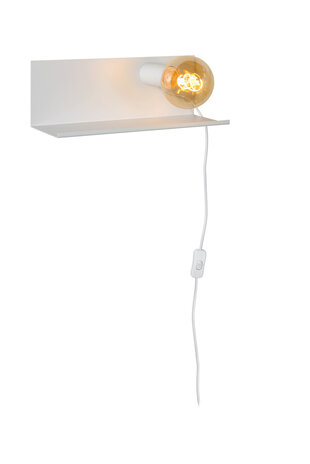 Lucide SEBO - Bedlamp / Wandlamp - 1xE27 - Wit Lucide SEBO - Bedlamp / Wandlamp - 1xE27 - Wit