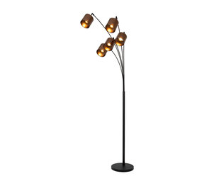Lucide RANKOS - Vloerlamp - 5xE14 - Zwart Lucide RANKOS - Vloerlamp - 5xE14 - Zwart