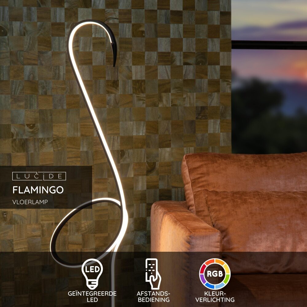 Lucide FLAMINGO - Vloerlamp - LED - RGB - Multicolor
