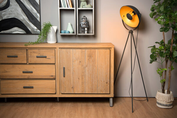 Lucide ALVARO - Vloerlamp - 1xE27 - Zwart Lucide ALVARO - Vloerlamp - 1xE27 - Zwart