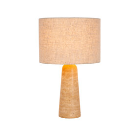 Lucide NIMUE - Tafellamp - Ø 30 cm - 1xE27 - Taupe Lucide NIMUE - Tafellamp - Ø 30 cm - 1xE27 - Taupe