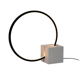 Lucide CIRKELIS - Tafellamp - Ø 32 cm - LED Dimb. - 1x6W 3000K - Zwart Lucide CIRKELIS - Tafellamp - Ø 32 cm - LED Dimb. - 1x6W 3000K - Zwart