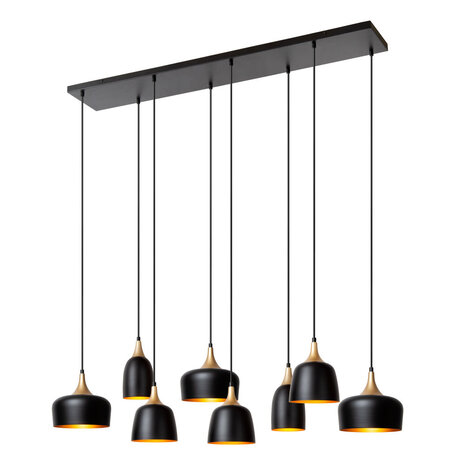 Lucide CHAYANNE - Hanglamp - 8xE14 - Zwart Lucide CHAYANNE - Hanglamp - 8xE14 - Zwart