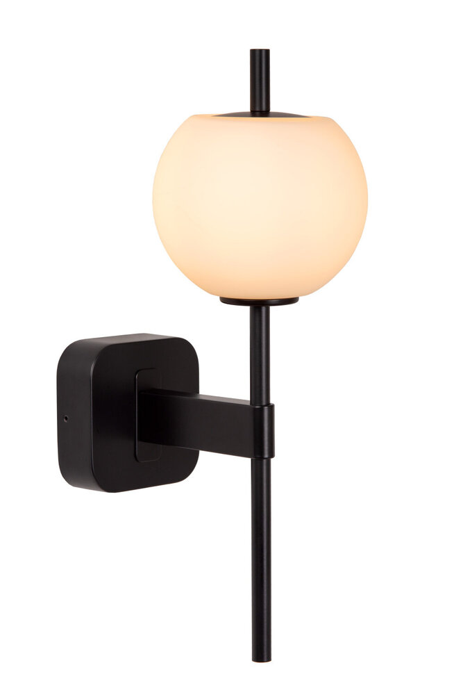 Lucide ELDA - Wandlamp Badkamer - 1xG9 - IP44 - Zwart Lucide ELDA - Wandlamp Badkamer - 1xG9 - IP44 - Zwart