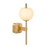 Lucide ELDA - Wandlamp Badkamer - 1xG9 - IP44 - Mat Goud / Messing Lucide ELDA - Wandlamp Badkamer - 1xG9 - IP44 - Mat Goud / Messing