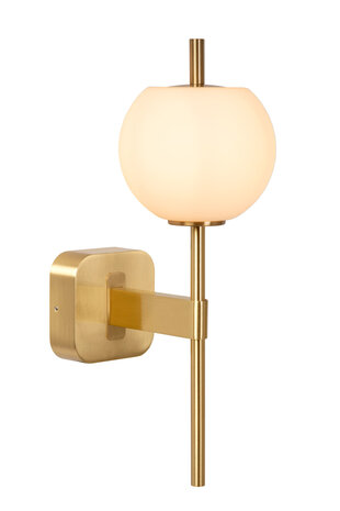 Lucide ELDA - Wandlamp Badkamer - 1xG9 - IP44 - Mat Goud / Messing Lucide ELDA - Wandlamp Badkamer - 1xG9 - IP44 - Mat Goud / Messing