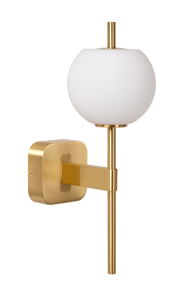 Lucide ELDA - Wandlamp Badkamer - 1xG9 - IP44 - Mat Goud / Messing Lucide ELDA - Wandlamp Badkamer - 1xG9 - IP44 - Mat Goud / Messing