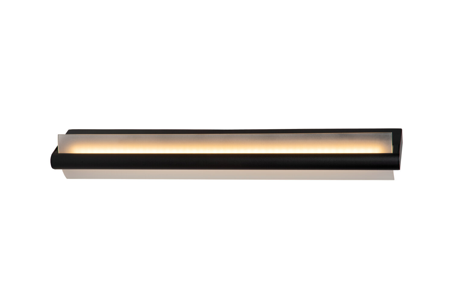 Lucide WANDA - Wandlamp Badkamer - LED - 1x19W 3000K - IP44 - Zwart
