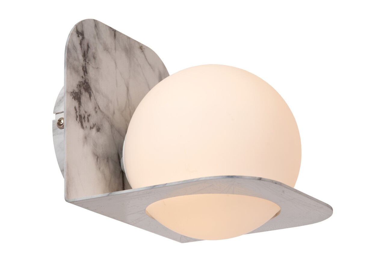 Lucide DAVY - Wandlamp Badkamer - 1xG9 - IP44 - Grijs Lucide DAVY - Wandlamp Badkamer - 1xG9 - IP44 - Grijs