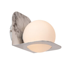 Lucide DAVY - Wandlamp Badkamer - 1xG9 - IP44 - Grijs Lucide DAVY - Wandlamp Badkamer - 1xG9 - IP44 - Grijs