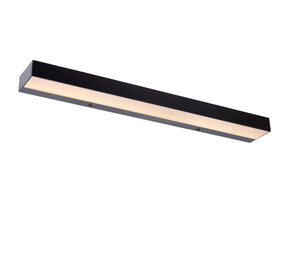 Lucide ALEXA - Wandlamp Badkamer - LED - 1x8W 3000K - IP44 - Zwart
