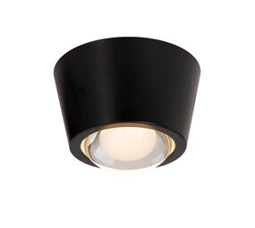 Lucide RIGON - Plafonnière - Ø 9 cm - LED - 1x6W 3000K - Zwart Lucide RIGON - Plafonnière - Ø 9 cm - LED - 1x6W 3000K - Zwart