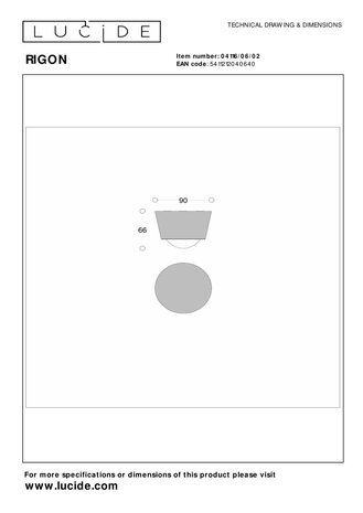 Lucide RIGON - Plafonnière - Ø 9 cm - LED - 1x7W 3000K - Mat Goud / Messing Lucide RIGON - Plafonnière - Ø 9 cm - LED - 1x7W 3000K - Mat Goud / Messing