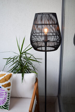 Lucide NERIDA - Vloerlamp Binnen/Buiten - Ø 35 cm - 1xE27 - IP44 - Zwart Lucide NERIDA - Vloerlamp Binnen/Buiten - Ø 35 cm - 1xE27 - IP44 - Zwart