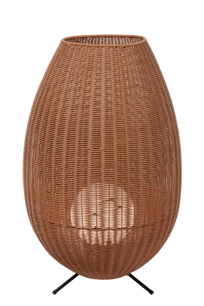 Lucide COLIN IP44 - Oplaadbare Vloerlamp Binnen/Buiten - Accu/Batterij - LED 3 StepDim - 1x3W 3000K - IP44 - Naturel