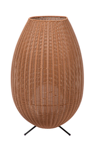 Lucide COLIN IP44 - Oplaadbare Vloerlamp Binnen/Buiten - Accu/Batterij - LED 3 StepDim - 1x3W 3000K - IP44 - Naturel