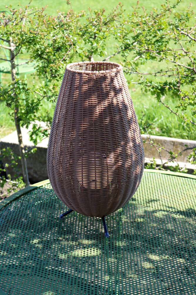 Lucide COLIN IP44 - Oplaadbare Tafellamp Binnen/Buiten - Accu/Batterij - LED 3 StepDim - 1x3W 3000K - IP44 - Naturel