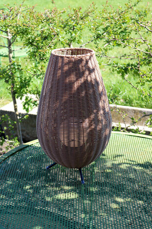 Lucide COLIN IP44 - Oplaadbare Tafellamp Binnen/Buiten - Accu/Batterij - LED 3 StepDim - 1x3W 3000K - IP44 - Naturel