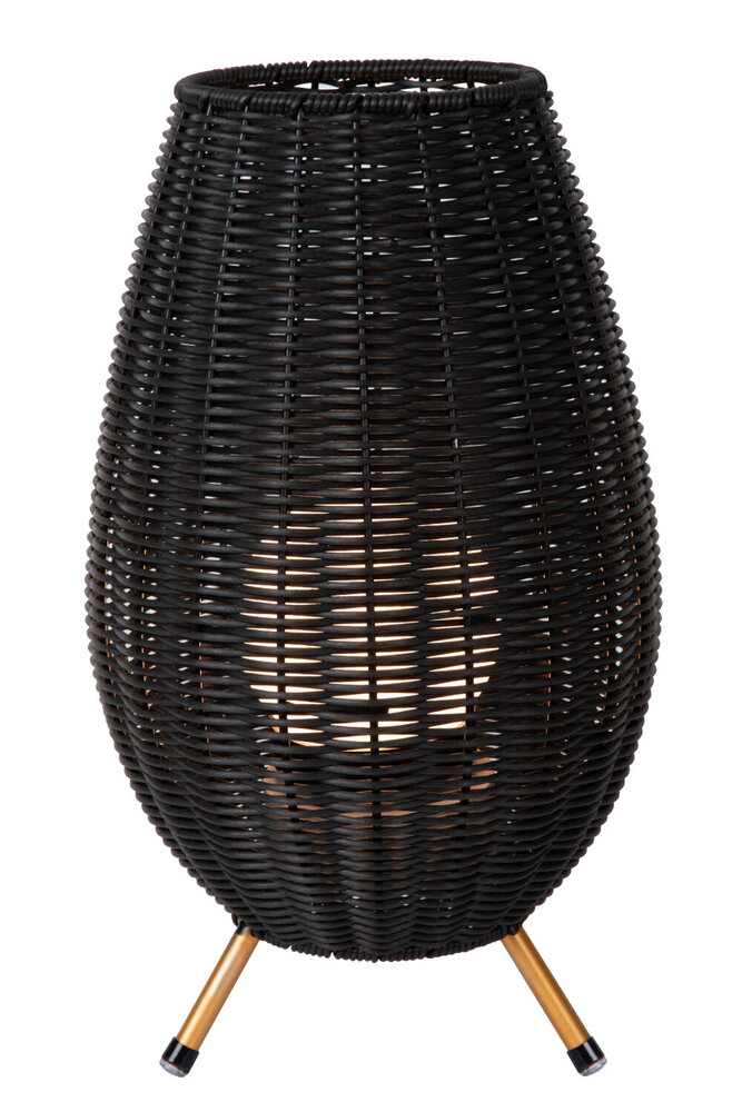 Lucide COLIN IP44 - Oplaadbare Tafellamp Binnen/Buiten - Accu/Batterij - LED 3 StepDim - 1x3W 3000K - IP44 - Zwart Lucide COLIN IP44 - Oplaadbare Tafellamp Binnen/Buiten - Accu/Batterij - LED 3 StepDim - 1x3W 3000K - IP44 - Zwart