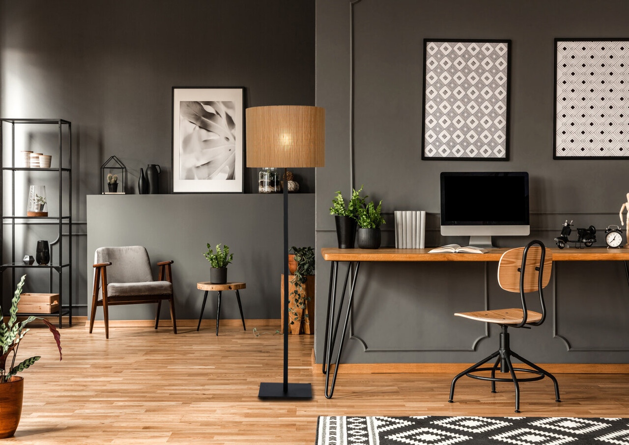 Lucide MAGIUS - Vloerlamp - Ø 42 cm - 1xE27 - Naturel Lucide MAGIUS - Vloerlamp - Ø 42 cm - 1xE27 - Naturel