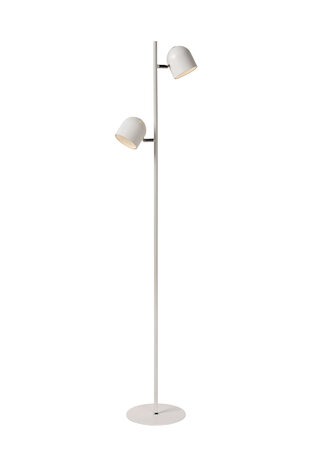 Lucide SKANSKA - Vloerlamp - LED 3 StepDim - 2x5W 3000K - Wit Lucide SKANSKA - Vloerlamp - LED 3 StepDim - 2x5W 3000K - Wit