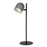 Lucide SKANSKA RECH - Oplaadbare Bureaulamp Binnen/Buiten - Accu/Batterij - LED Dimb. - CCT - 1x3W 3000K/6000K - IP44 - Grijs ijzer