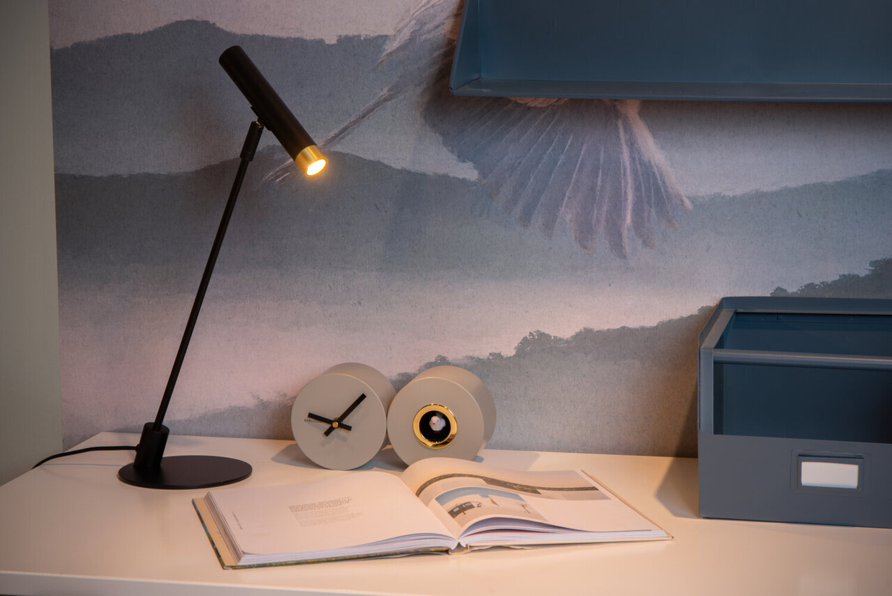 Lucide ALEC - Bureaulamp - LED 3 StepDim - G9 - 1x3W 2700K - Inclusief omwisselbare ringen - Zwart Lucide ALEC - Bureaulamp - LED 3 StepDim - G9 - 1x3W 2700K - Inclusief omwisselbare ringen - Zwart