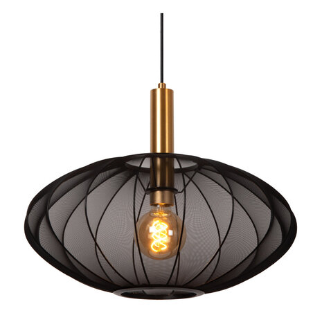 Lucide CORINA - Hanglamp - Ø 50 cm - 1xE27 - Zwart Lucide CORINA - Hanglamp - Ø 50 cm - 1xE27 - Zwart
