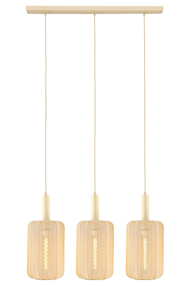 Lucide CORINA - Hanglamp - 3xE27 - Beige Lucide CORINA - Hanglamp - 3xE27 - Beige